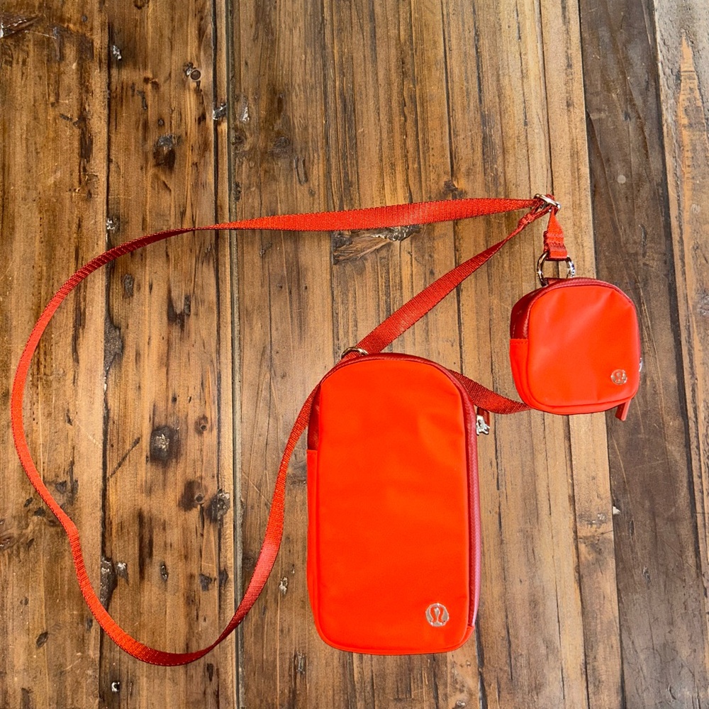 Lululemon Athletica Red Crossbody Bag Set